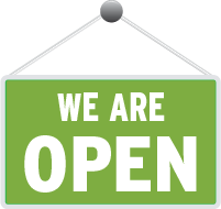 We're Open